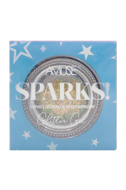 Amuse Sparks Glitter Gel w/ Brush Gold (2)