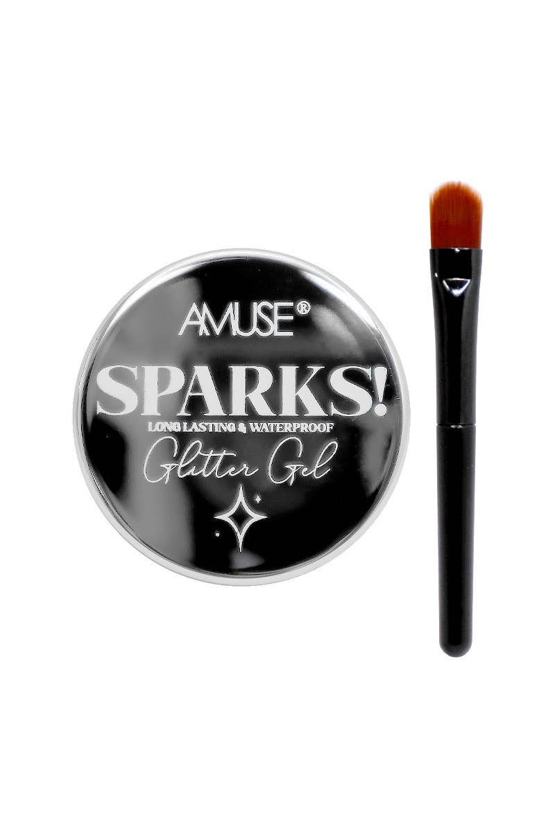 Amuse Sparks Glitter Gel w/ Brush Gold (2)