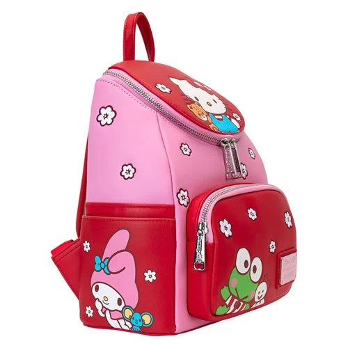 Hello Kitty & Friends Pink and Red Color Block Series Mini-Backpack