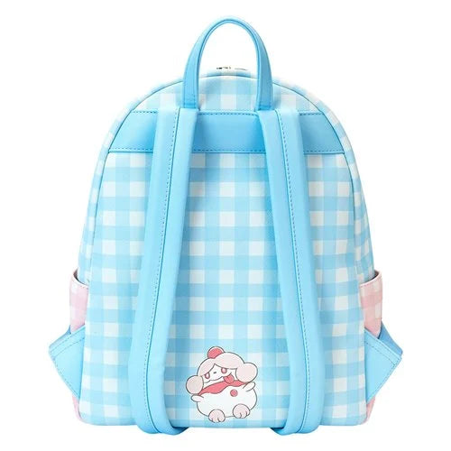 Loungefly Pokemon Pastel Gingham Cafe Triple Pocket Backpack