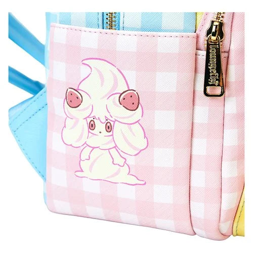 Loungefly Pokemon Pastel Gingham Cafe Triple Pocket Backpack