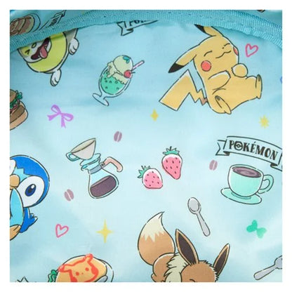 Loungefly Pokemon Pastel Gingham Cafe Triple Pocket Backpack