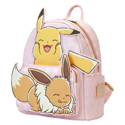 Loungefly Pokemon Pastel Pikachu and Eevee Mini-Backpack