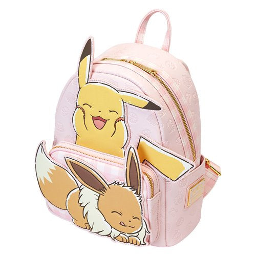 Loungefly Pokemon Pastel Pikachu and Eevee Mini-Backpack