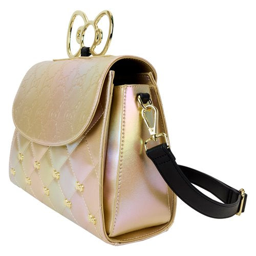 Hello Kitty 50th Anniversary Gold Crossbody Bag