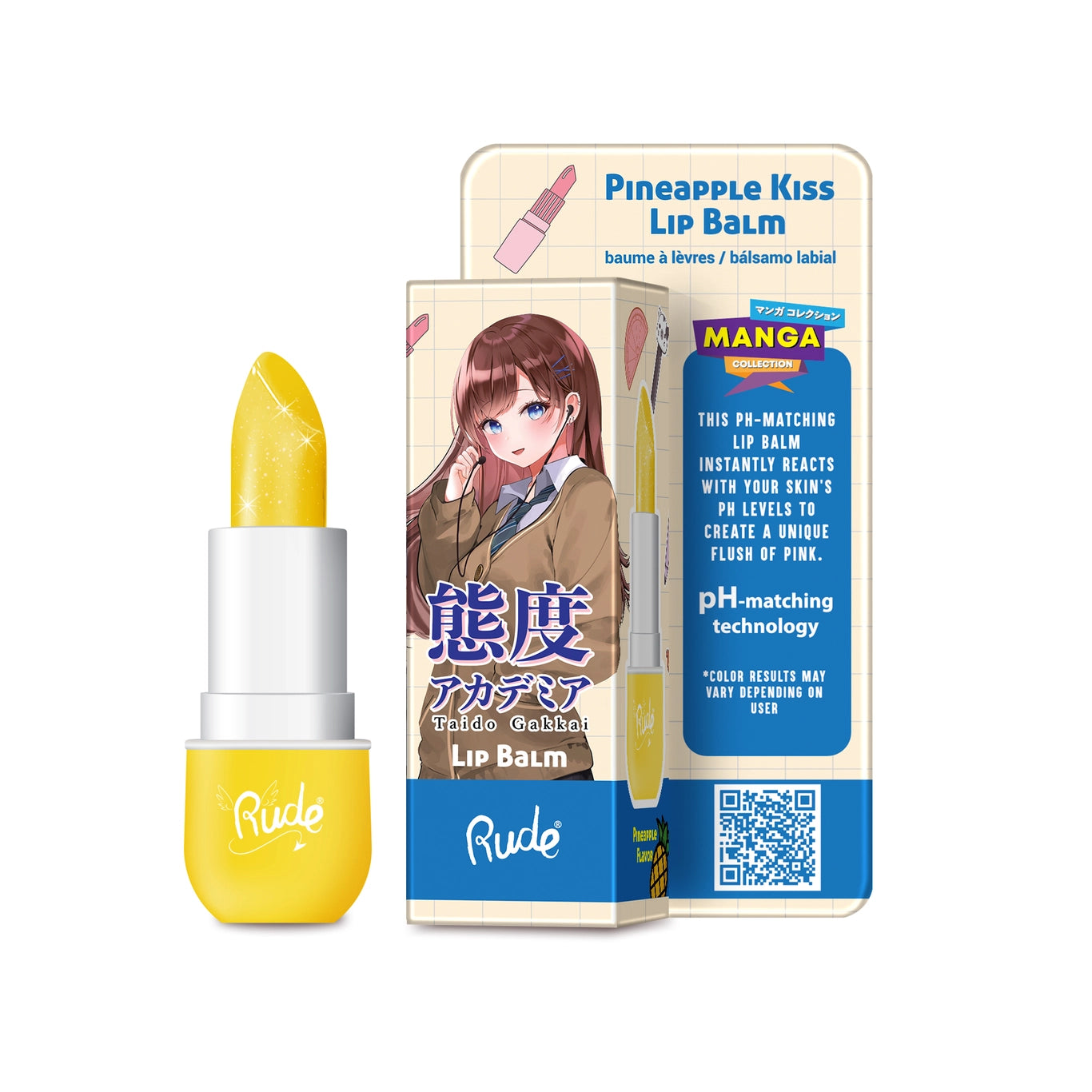 Manga Collection Lip Balm: Pineapple Kiss